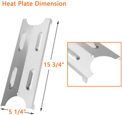 Grill Cooking Grates And Heat Plates Stainless Steel Kit for Master Forge BG179A