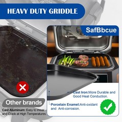 17.8″ Griddle Plate Smoke Rack Replacement for Ninja Woodfire OG951 OG850 Grill