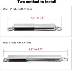 Adjustable Carryover Tubes in 304 Stainless Steel – Fits Most 4-5 Burner Grills