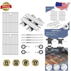 Durable Nexgrill 720-0925 4 Burner Replacement Parts Grates Burners Kit