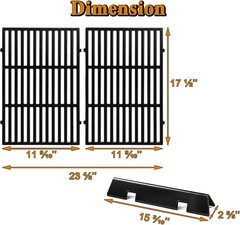 Spirit E-310 Grill Replacement Parts for Weber 7636 Flavorizer Bars 7638 Grill