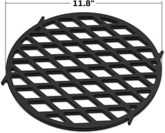 Cast Iron Sear Grate 11.8in Replacement for Weber 22in Grill BBQ Cooking Grid