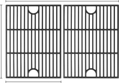 17 Inch Grill Grates for Nexgrill Home Depot 720-0830H 720-0783E 720-0670C, C…