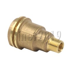 Brass Color Propane Refill Converter for Heater Portable Barbecues 1/4 Inch NPT