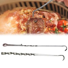 BBQ Hooks Meat Hook Flipper Cooking Hooks BBQ Food Flipper Long Handle Meat Hook