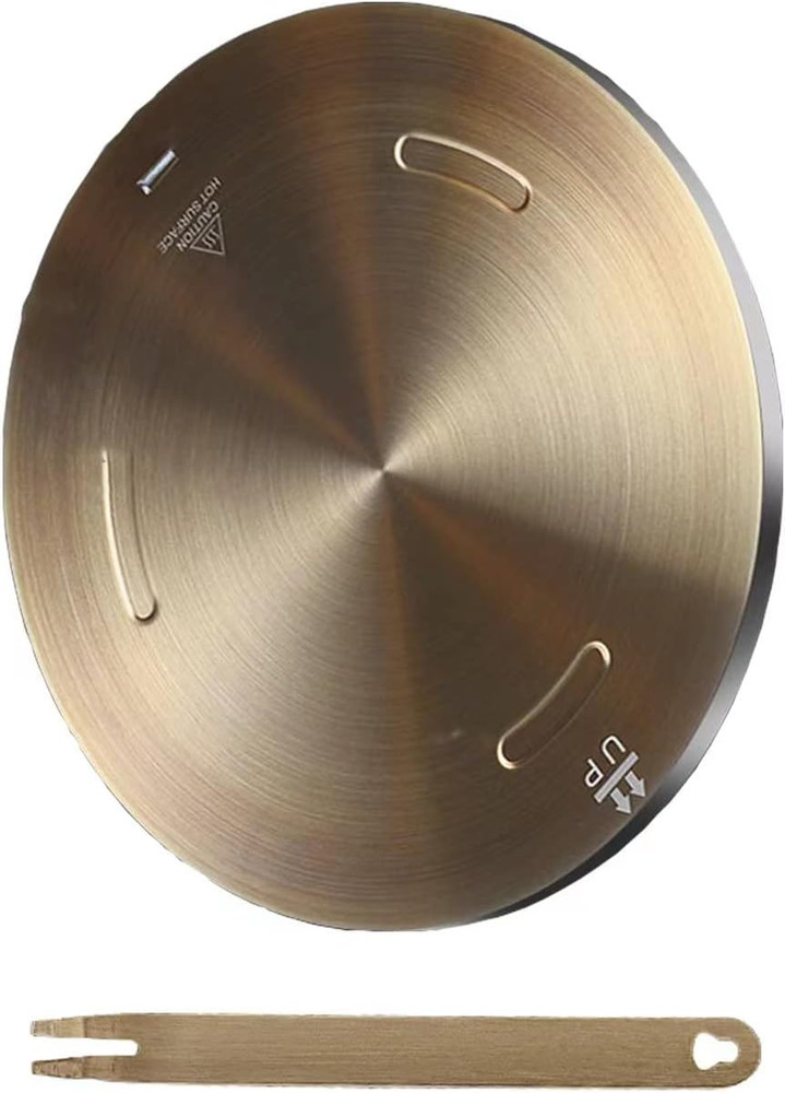 6.3Inch Heat Diffuser Plate, Grouarty Stainless Steel Cooking Induction Adapter