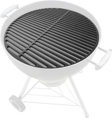 Cast Iron Grill Grates Grid Round for 22 Inch Weber Charcoal Grill,Cooking Grate