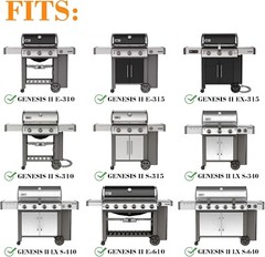 Grisun 7599 Cast Iron Griddle for Weber Genesis II 300/600 Series Grills
