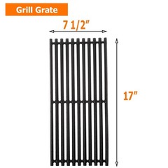 BBQ Future 17″ Grill Grates Replacement Parts for Charbroil Commercial TRU-In…