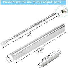 Grill Replacement Parts Burner Heat Plate for Charbroil 6 Burner 463244819