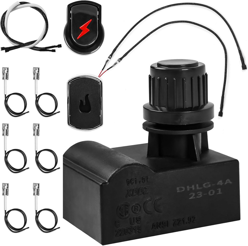 Grill Igniter Replacement Kit for Charbroil (G511-0055-W1), 4 Outlet Electronic