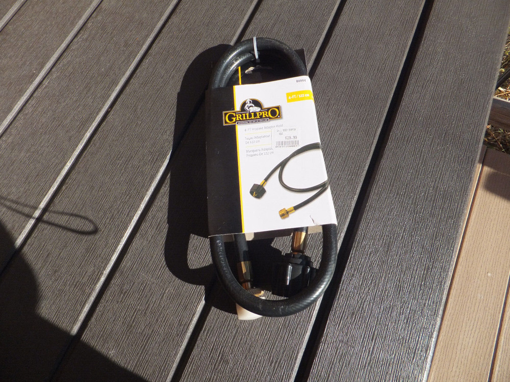 New GrillPro 4′ Propane Adaptor Hose #80004