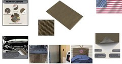 2000°F Reinforced Exhaust Heat Shield 12” x 24” – Easy Adhesive Installation
