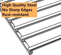 Grill Grates Replacement, Stainless Steel Wire Mesh Grids for Home Outdoor BBQ