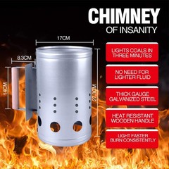 Encendedor de carbón rápido, accesorios para chimenea, cubos de encendido, guant