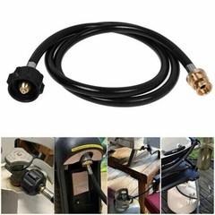 Adapter Hose for Propane 4FT Converts 1lb to 20lb Tanks for QCC1 Gas Grilling