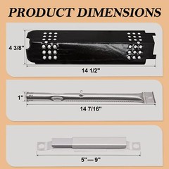 Parts for Charbroil Gas2Coal Grill – Burner, Heat Tent, Carry Over