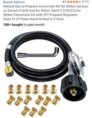 Sekvira Gas Conversion Kit for Weber Genesis/Genesis II/Spirit II 310/315