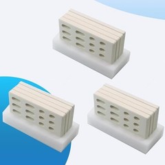 12-Pack Ceramic Grill Briquettes Flame Tamer Replacement for BBQ & Grilling