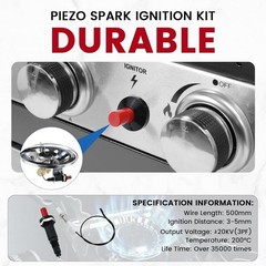 High-Temperature Resistant Piezo Igniter with Curved Needle for Gas Appliances