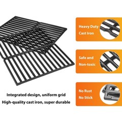 15 inch Cooking Grates for Weber Spirit 200 Series with Side Control Panel, G…