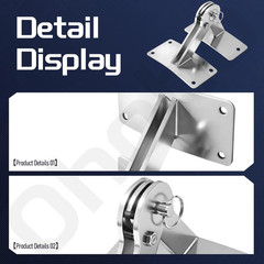Stainless Lid Hinge Kit for Weber Smokey Mountain Grills 18.5″ & 22.5″ Model – R
