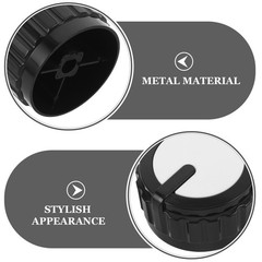 4Pcs Black Plastic Grill Knobs Replacement for Gas Bbq Stove Burner