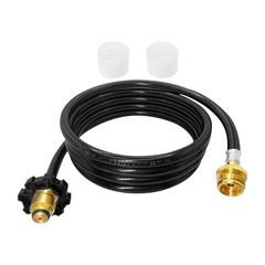 10Ft POL Fitting Propane Hose Compatible with Buddy Heater Connect 5-40LB Tank