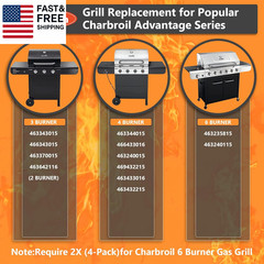 Grill Replacement Parts for Charbroil Advantage 4 Burner 463344015 463432215
