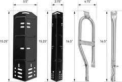 Grill Parts for Dyna-Glo 5 Burner DGH474CRP DGH483CRP DGH485CRP, Dyna-Glo 4 Burn