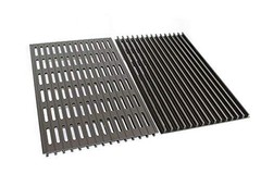 Gas Grill Cooking Grate Set (2) 10″ x 15-3/4″ Anodized Aluminum – Fits MHP JNR