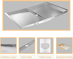 Universal Grease Tray with Catch Pan, Dyna Glo Grill Replacement Parts | Stainle