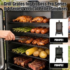 Cooking Grate Replacement for Pit Boss Pro Series 4 (5 Pack) PBV4PS1, PBV4PS2