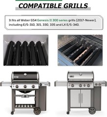 5 pack 17” Flavor Bars for Weber GS4 Genesis II 300 E-310 E-315 E-335 LX-340