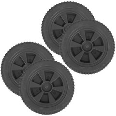 4Pcs Reusable Black Grill Replacement Wheels for Bbq Cart Smooth Swivel Casters