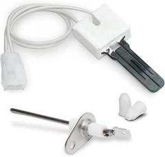 YUXIVCNE 025-32625-000 Hot Surface Ignitors & 025-37499-000 Flame Sensor Kit Rep