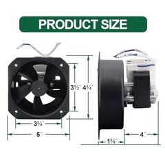Combustion Fan Replacement Parts for Green Mountain Wood Pellet 1047 fan