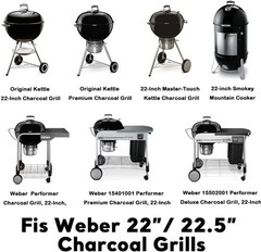 Uniflasy 7436 Upper Cooking Grate, 85041 Lower Grate, 63014 Charcoal Grate fo…