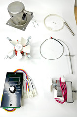 Auger motor + Fan + Hot Rod + RTD + Burn Pot & Control Board fits Pit Boss