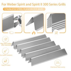 7636 Stainless Flavorizer Bars for Weber Spirit II 300 Series E310 E330