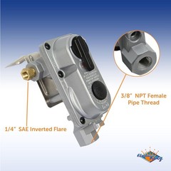 2-Stage Auto Changeover LP Propane Gas Regulator for RVs with Pigtails