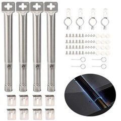 Stainless Steel Adjustable Grill Burner 30 5cm to 44 5cm for BBQ Enthusiasts