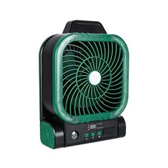 Camping Fan Solar Powered with 4 Speeds Timer 2 4 6 Hrs LED Light Foldable Hook