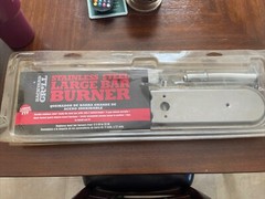 Backyard Grill Stainless Steel Large Bar Burner Universal Fit 17.5″-22″ NOS
