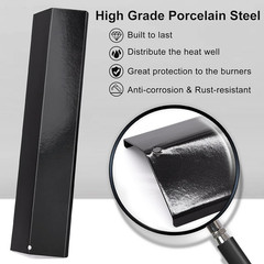 Grill Heat Plate Shields for Brinkmann Uniflame Porcelain Enameled Flame Tamers