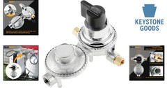 2-Stage Auto Changeover LP Propane Regulator for RVs & Trailers