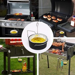 Grill Grease Tray Cup and Grease Clip fits CharBroil/Kenmore Gas Grill, Grease