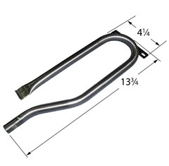 Music City Metals Grill Part # 16411 – Burner, Curved Pipe, Ss, 13.75 X 4.25