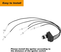 DHL-128-6Q Pulse Igniter Electrode Ignitor Wire Kit 6 Outlet Gas Grill Ignite…