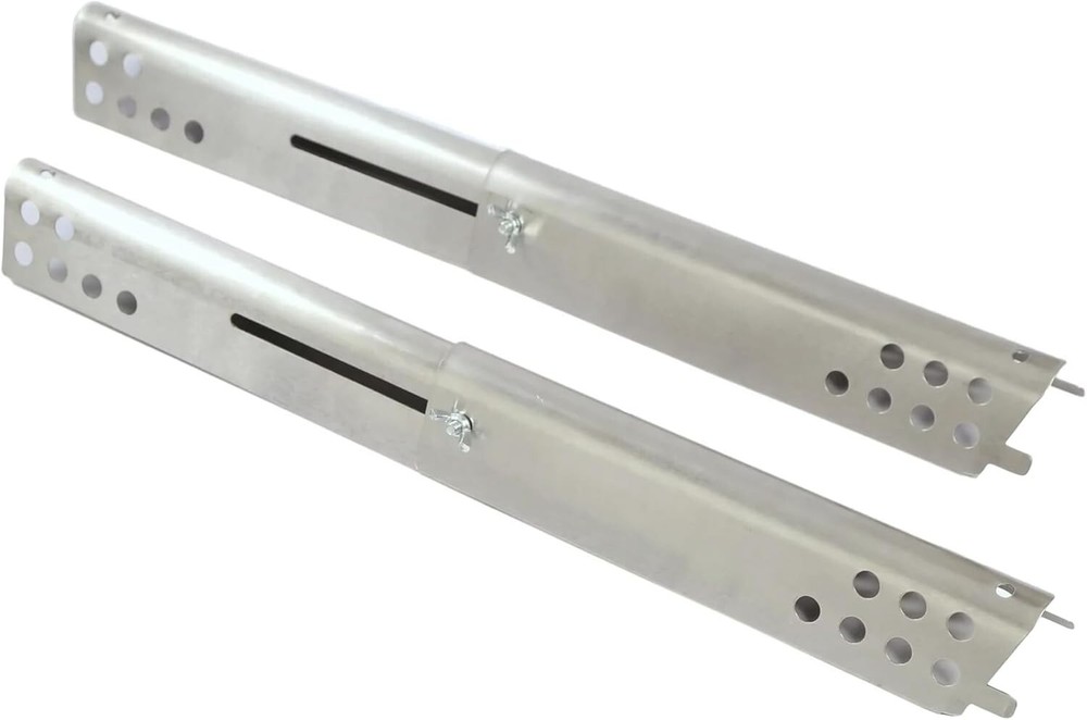 Set of 2 Adjustable Length Stainless Steel Heat Plates for Charbroil Performance